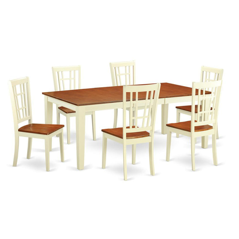 7  Pc  dinette  Table  set  for  6-Kitchen  Table  and  6  Kitchen  Dining  Chairs