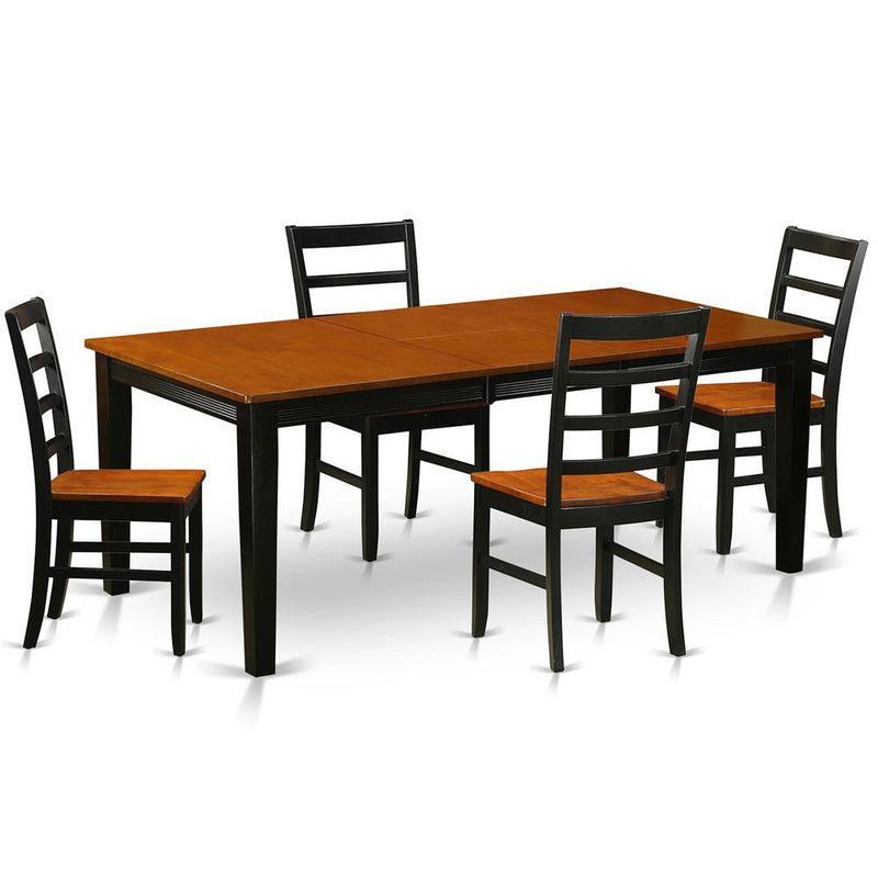 5  Pc  Dining  room  set-Dining  Table  with  4  Wooden  Dining  Chairs