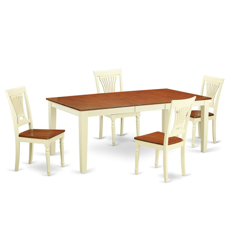 5  Pc  Table  set  for  4-Dinette  Table  and  4  Dining  Chairs