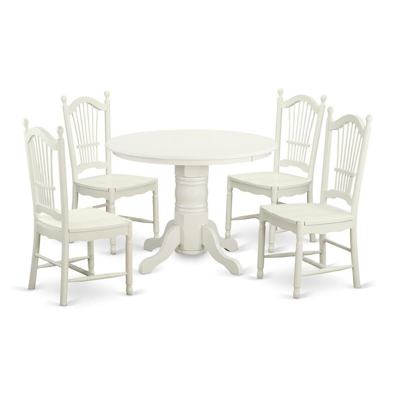 5  PC  dinette  set  for  4-Dining  Table  and  4  Dining  Chairs