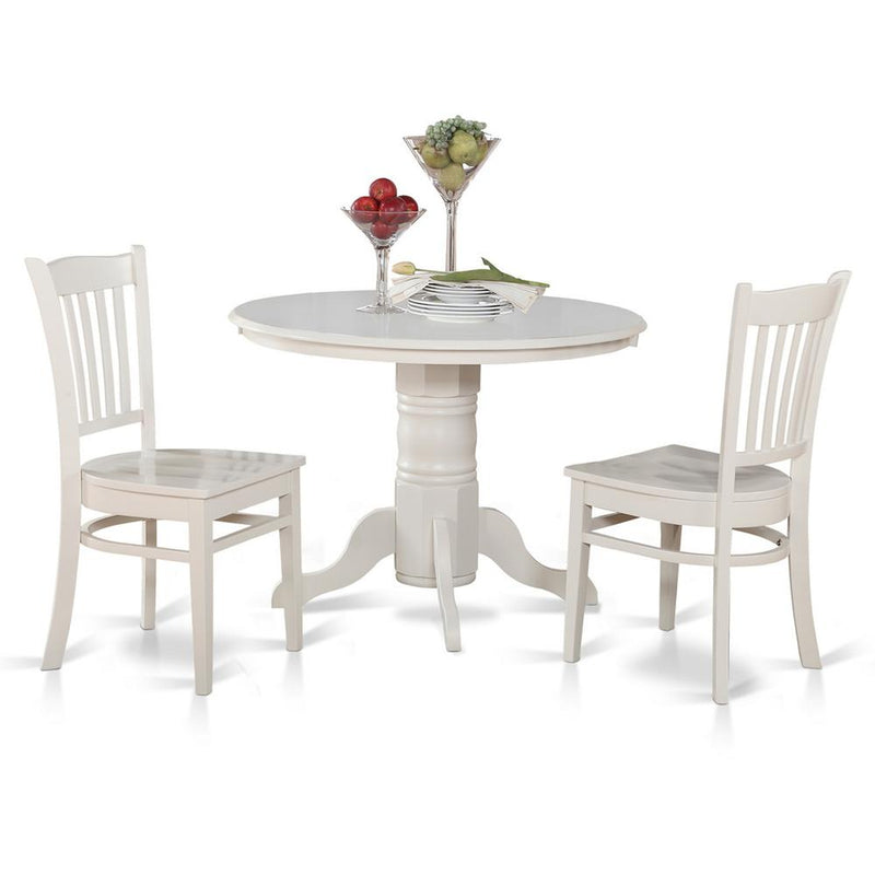 3  PC  Kitchen  nook  Dining  set-Round  Table  and  2  dinette  Chairs