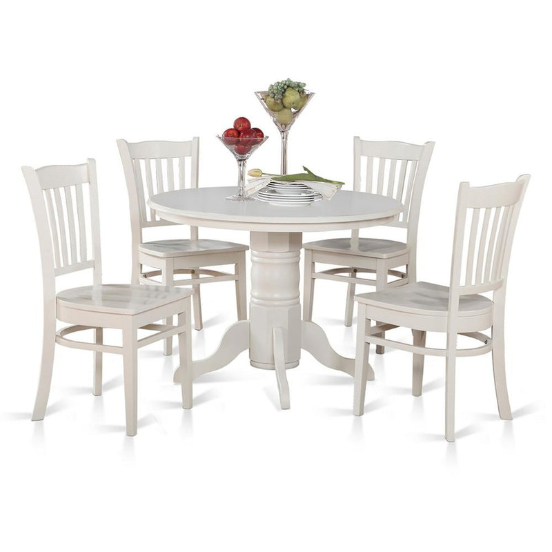 5  Pc  small  Kitchen  Table  and  Chairs  set-Round  Table  and  4  Kitchen  Chairs