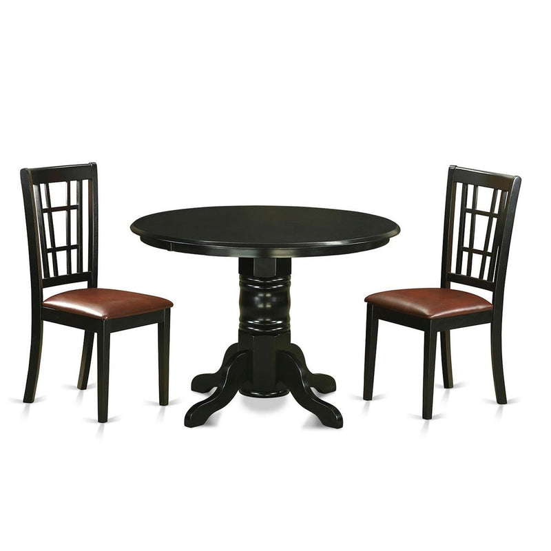 3  Pc  Dining  room  set  for  2-Dinette  Table  and  2  dinette  Chairs