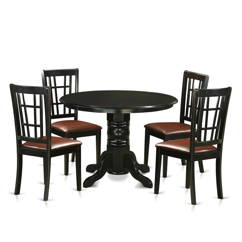 5  Pcsmall  Kitchen  Table  set  for  4-Dining  Table  and  4  Dining  Chairs