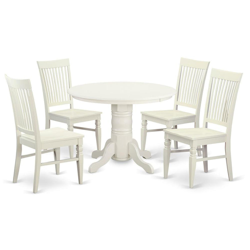 5  Pc  Table  set  for  4-Dinette  Table  and  4  Dining  Chairs