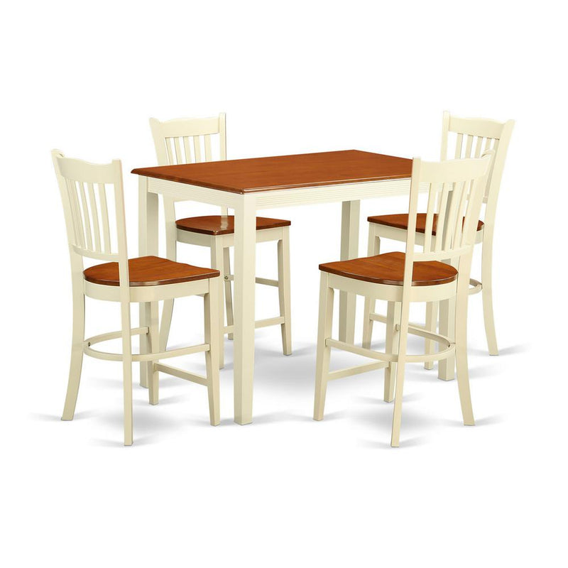 5  Pc  counter  height  Dining  set  -  counter  height  Table  and  4  Kitchen  Chairs.