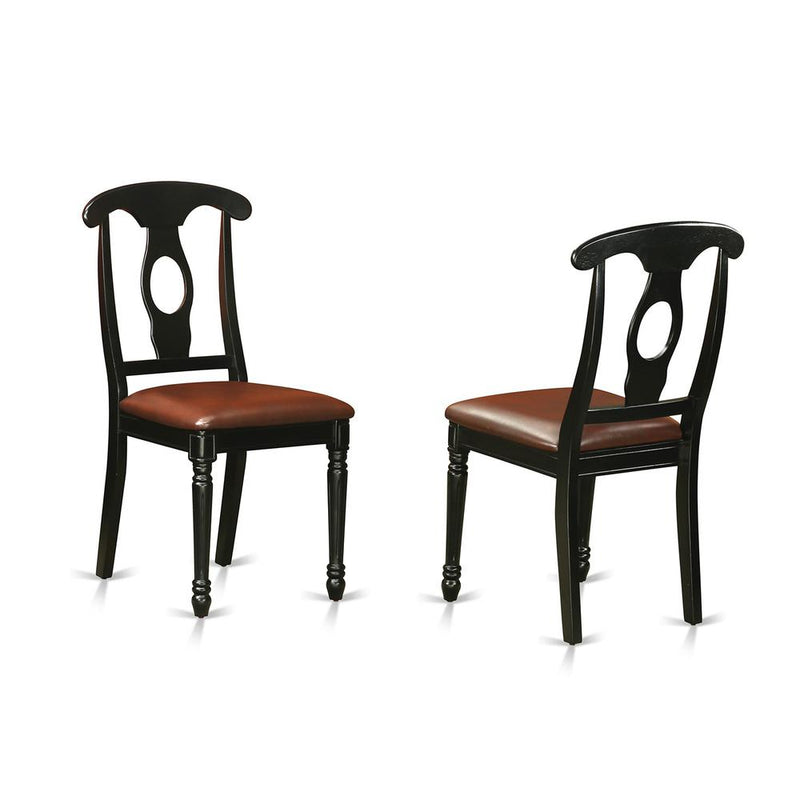 Kenley  Nappoleon-Styled  Dining  room  Chair  with  faux  leather  upholstered    Seat,  Set  of  2