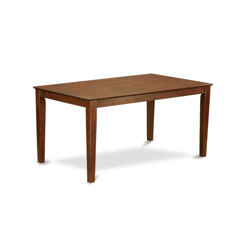 Capri  Rectangular  dining  table  36"x60"  with  solid  wood  top  -  Mahogany  Finish