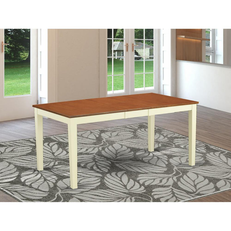 Nicoli  Rectangular  Dining  Table  36x66"  with  12"  Butterfly  Leaf"