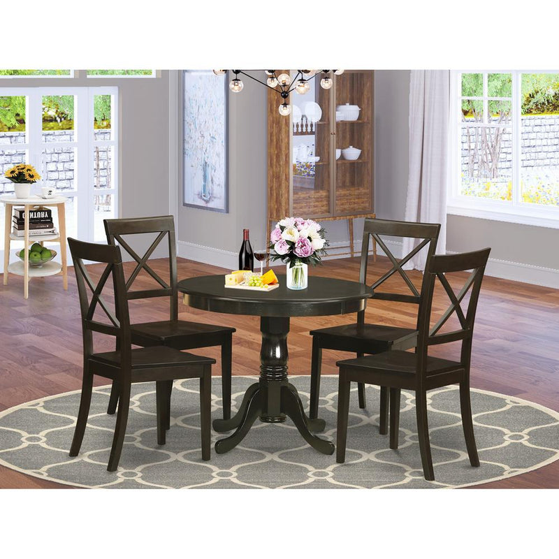 5  Pc  small  Kitchen  Table  and  Chairs  set-round  Kitchen  Table  and  4  Dining  Chairs