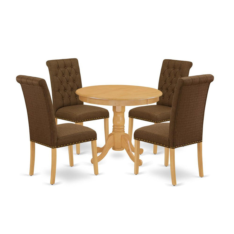 Dining Room Set Oak, ANBR5-OAK-18