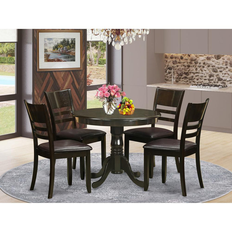 5  Pc  Kitchen  Table  set-round  Kitchen  Table  plus  4  dinette  Chairs