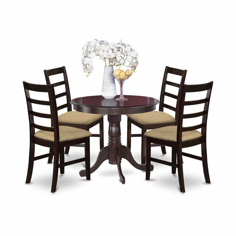 ANPF5-CAP-C 5 Pc Kitchen Table set-small Table plus 4 Kitchen Chairs