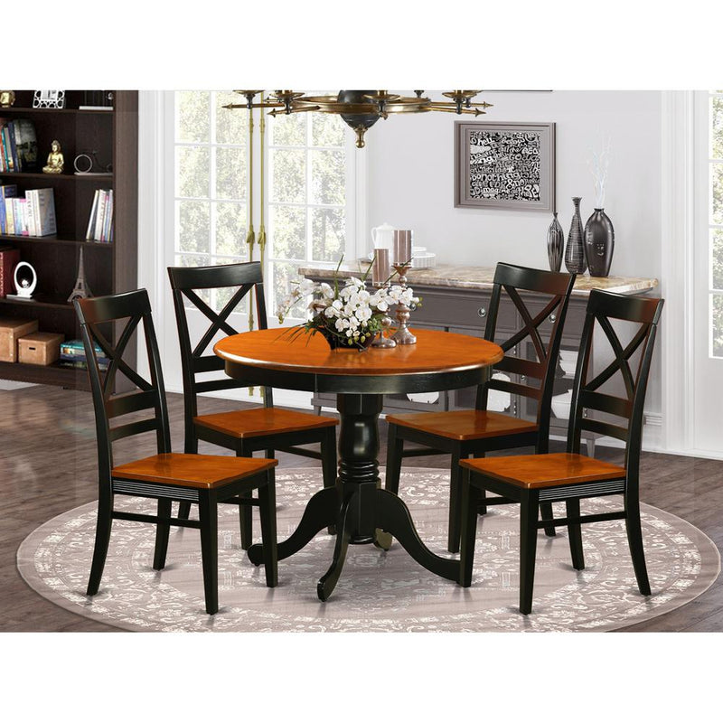 Dining  set  -  5  Pcs  with  4  Wood  Chairs