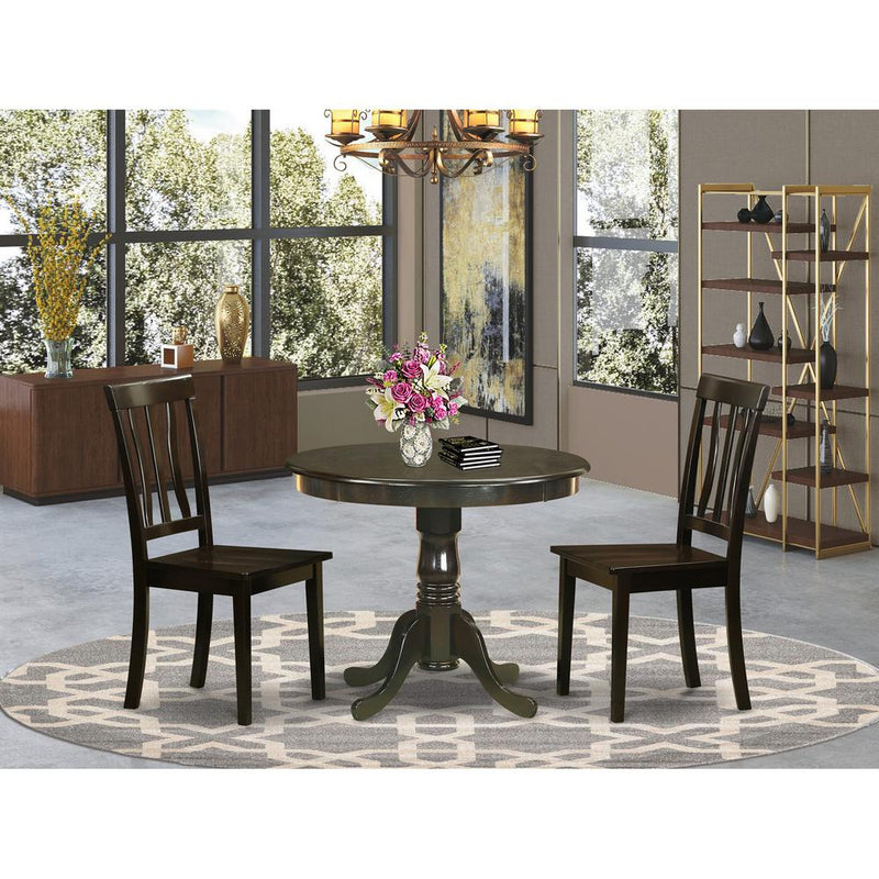 3  PC  Kitchen  Table  set-breakfast  nook  with  2  Dining  Chairs