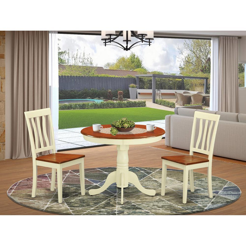 3  Pc  Kitchen  nook  Dining  set-Kitchen  Table  and  2  Chairs  for  Dining  room