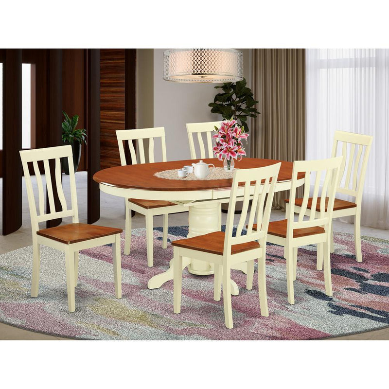 7  Pcs  Dining  set  -Table  and  6  Kitchen  Chairs