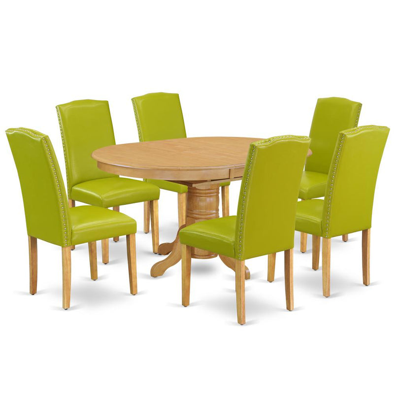 Dining Room Set Oak, AVEN7-OAK-51