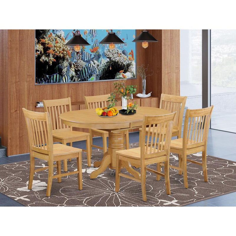 7  PC  Table  and  chair  set  -  Kitchen  dinette  Table  and  6  dinette  Chairs