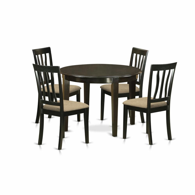 BOAN5-CAP-C 5 PC small Kitchen Table set-Kitchen Table and 4 Kitchen Chairs