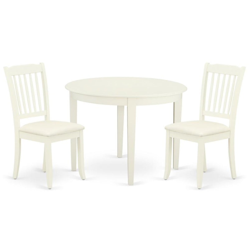 Dining Room Set Linen White, BODA3-WHI-C