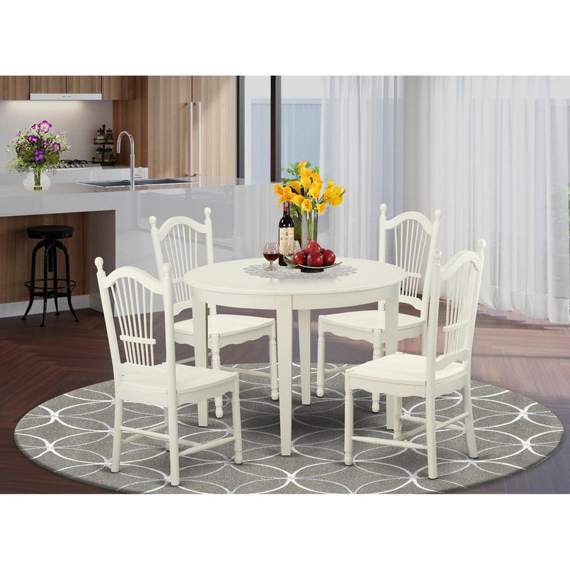 5  PcKitchen  dinette  set  -  Dinette  Table  and  4  Dining  Chairs