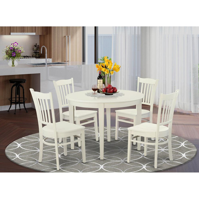 5  Pc  Dinette  set  -  Small  Kitchen  Table  and  4  Dining  Chairs