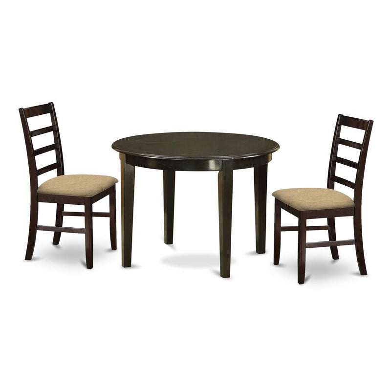 BOPF3-CAP-C 3 Pc small Kitchen Table set-small Kitchen Table and 2 Dinette Chairs