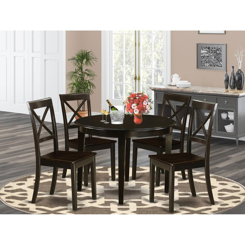 5  Pc  small  Kitchen  Table  set-round  Table  and  4  Kitchen  Chairs