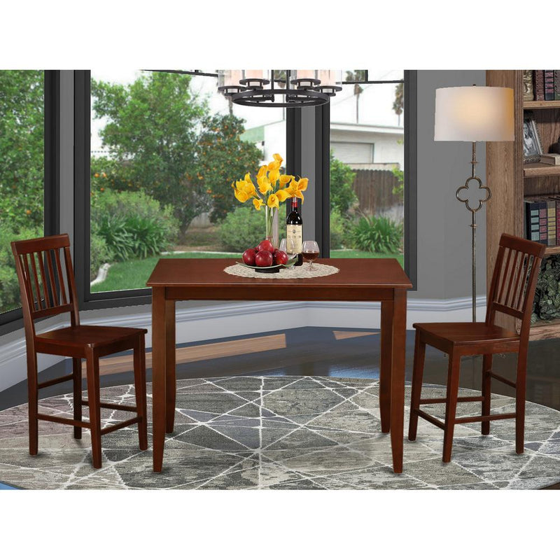 3  Pc  pub  Table  set-Table  and  2  Wood  counter  Chairs