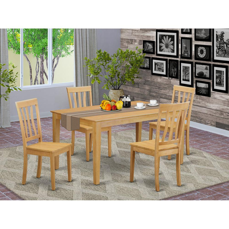 5  PC  Dinette  set  -  Kitchen  Table  and  4  Dining  Chairs