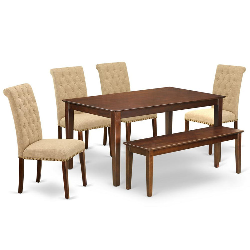 Dining Room Set Mahogany, CABR6-MAH-04