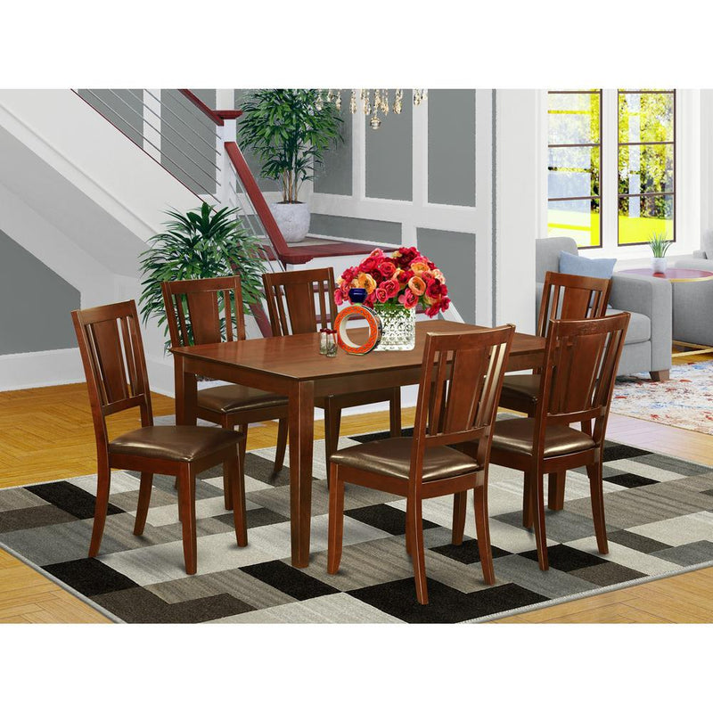 7  PC  Dining  room  set  for  6-Table  and  6  Dining  Chairs