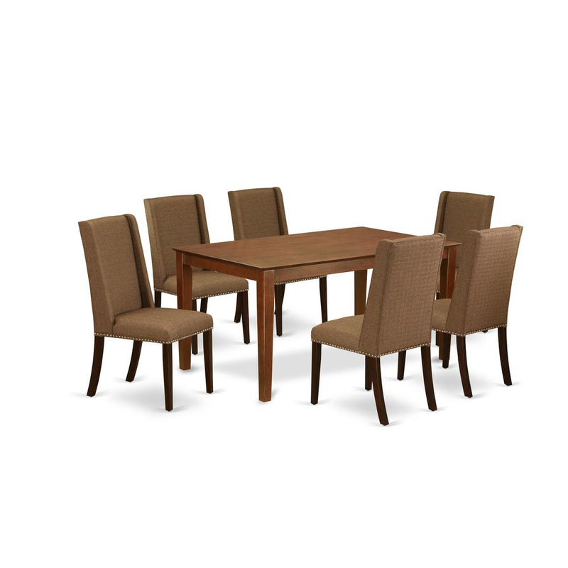 Dining Room Set Mahogany, CAFL7-MAH-18