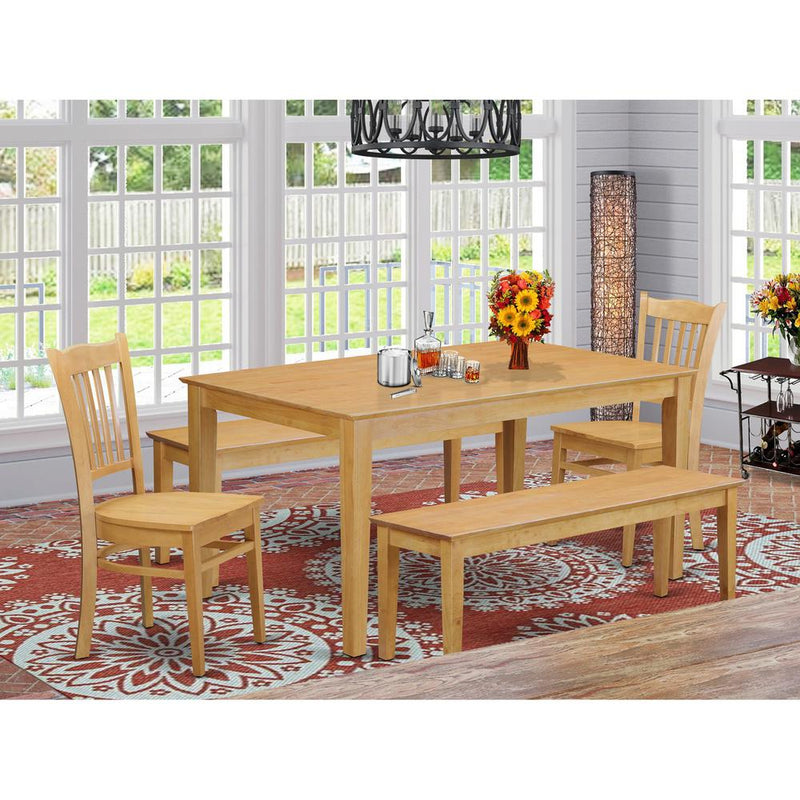 5  Pc  Dining  room  set  -  Table  for  small  spaces  and  2  Kitchen  Chairs  also  2  benches