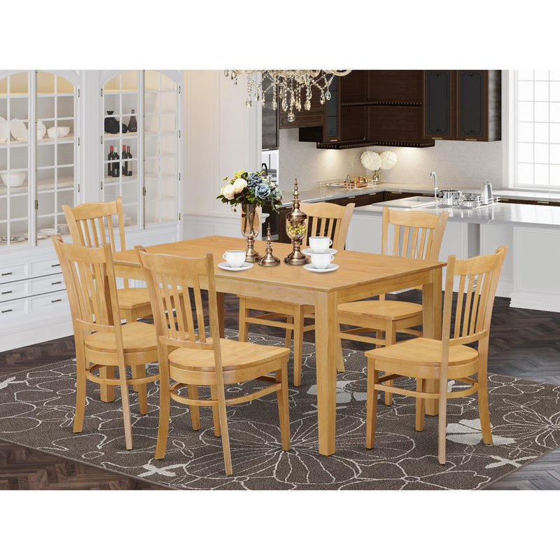 7  Pc  Dining  room  set  -  Dinette  Table  and  6  Kitchen  Chairs