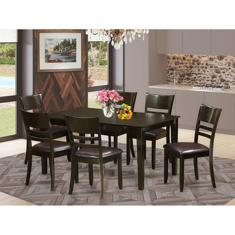 7  Pc  formal  Dining  room  set-Dinette  Table  and  6  Dining  Chairs