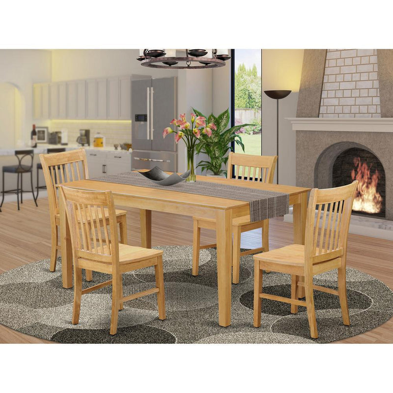 5  Pc  Dining  room  for  4  set--  Dining  Table  and  4  Chairs