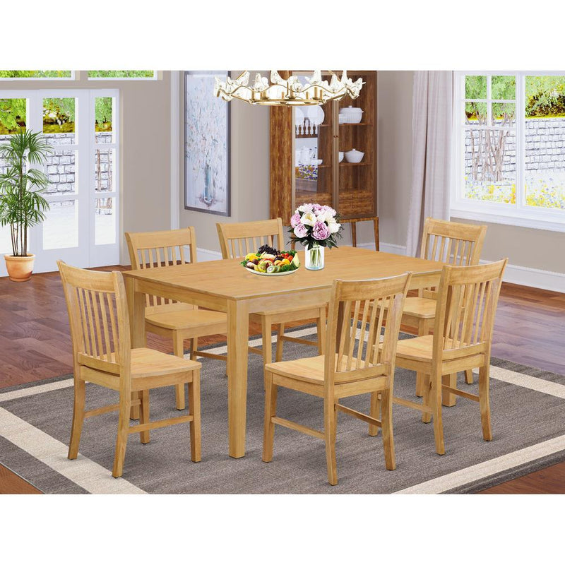 7  Pc  Dining  room  set-Dinette  Table  and  6  Dining  Chairs