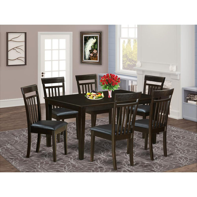 7  Pc  Dining  room  Dining  Table  and  6  Dining  Chairs