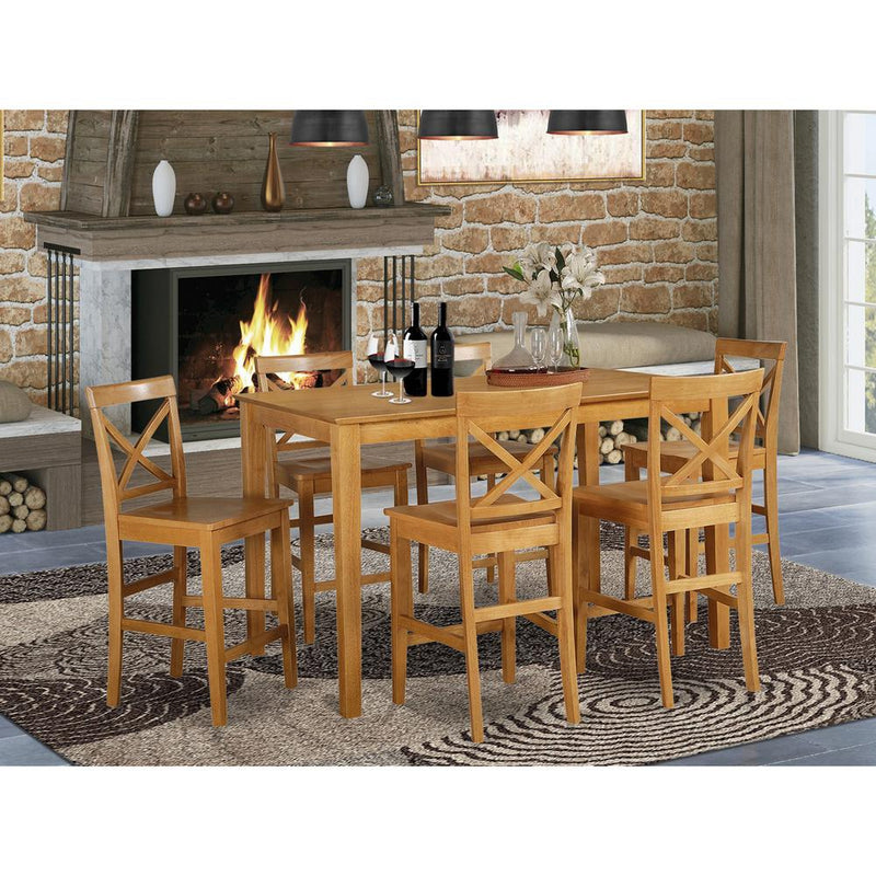 7  Pc  pub  Table  set-  Table  and  6  Kitchen  bar  stool