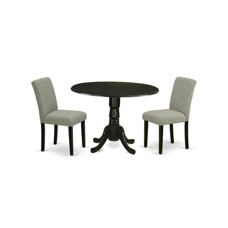 Dining Room Set Black, DLAB3-BLK-06