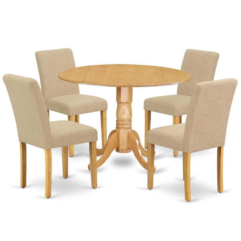 Dining Room Set Oak, DLAB5-OAK-04