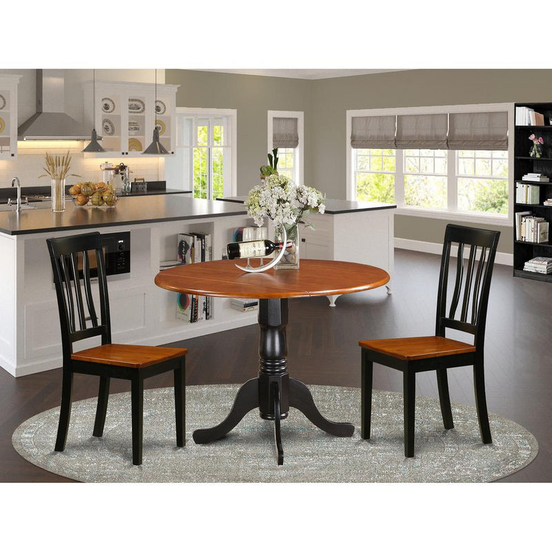 Dining  set  -  3  Pcs  with  2  Wooden  Chairs