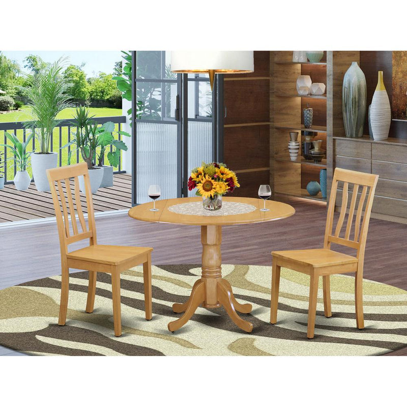 3  Pc  Dining  room  set  -  Kitchen  dinette  Table  and  2  Dining  Chairs