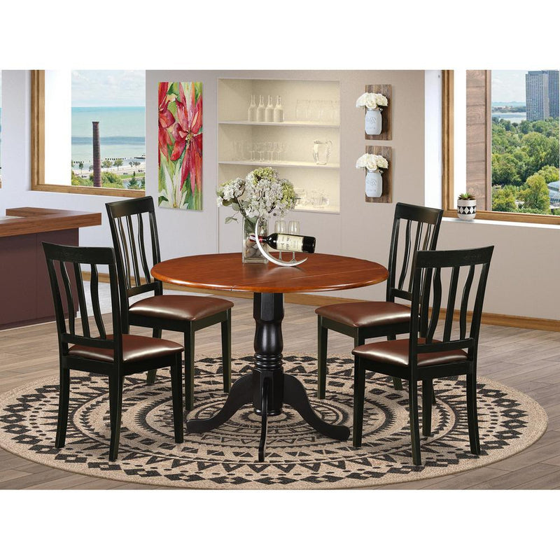 Dining set - 5 Pcs with 4 Wood Chairs