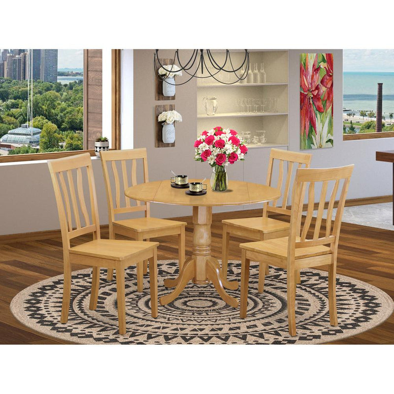 5  Pc  Dinette  set  -  Dinette  Table  and  4  Kitchen  Chairs