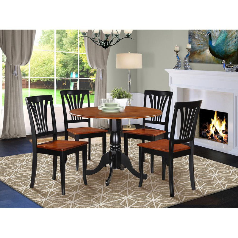 5  PC  small  Kitchen  Table  and  Chairs  set-Kitchen  Table  and  4  Kitchen  Chairs