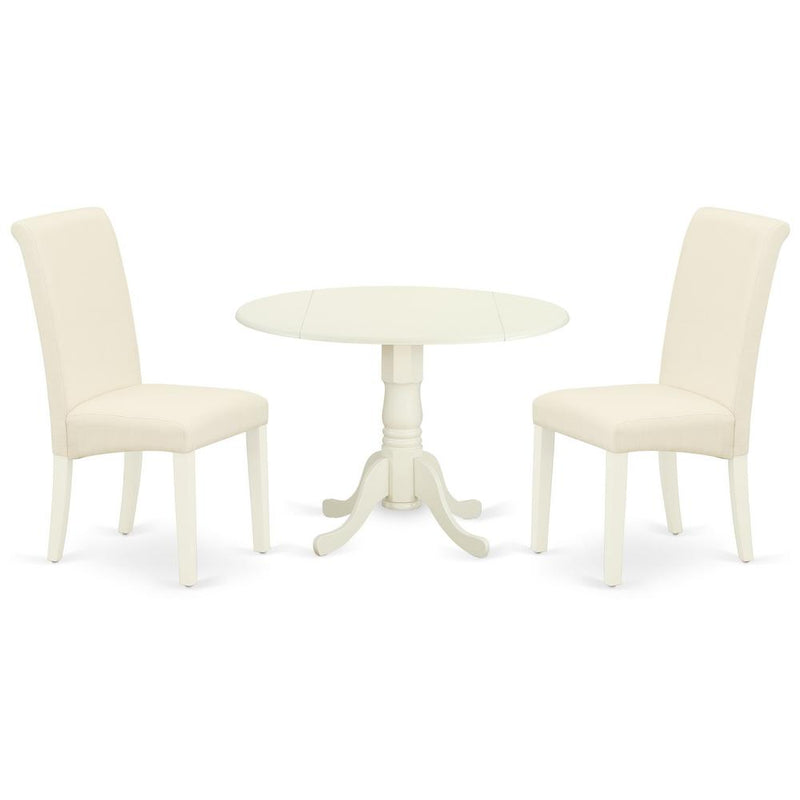 Dining Room Set Linen White, DLBA3-WHI-01