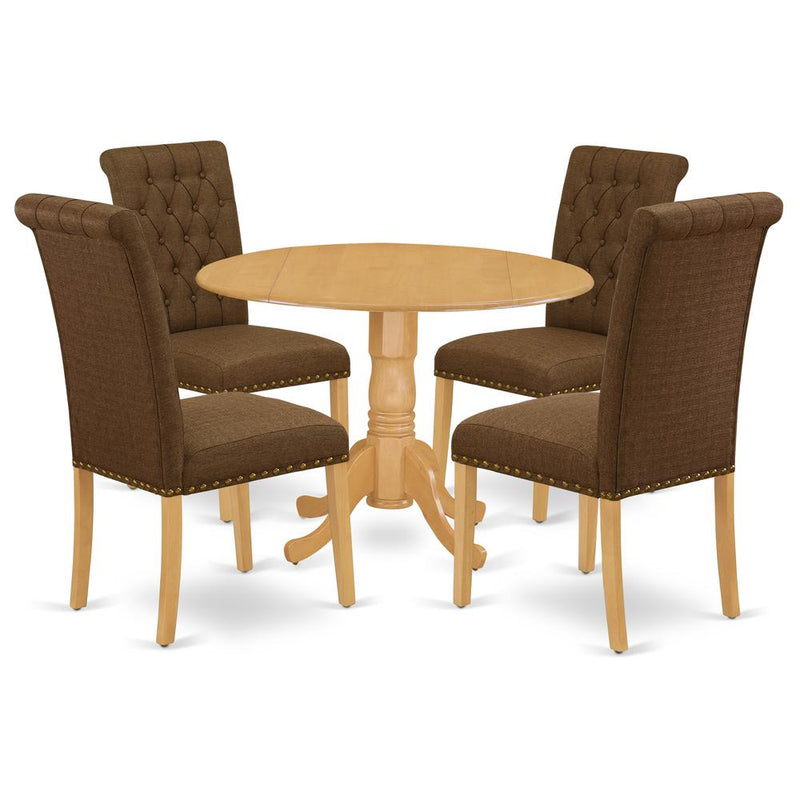 Dining Room Set Oak, DLBR5-OAK-18